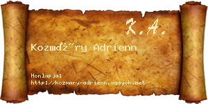 Kozmáry Adrienn névjegykártya